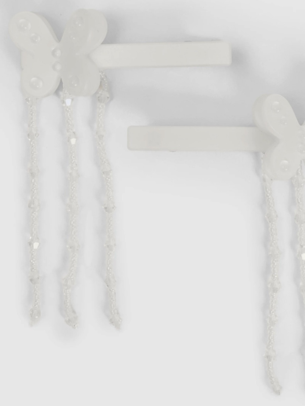 Chunks Allie butterfly clips with beads